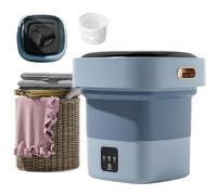 36W Portable Washing Machine, 17L Small Foldable Washing Machine with Underwear Washer, Perfect for Household, Baby Clothes, Travel, Apartments Dorms RVs blue