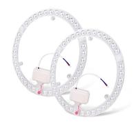 36W Round LED Module 2-Pack with Magnetic Bracket, Retrofit Ring Module for Ceiling Lights, Cool White 6000K, Fluorescent Replacement