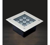 36W Waterproof LED Recessed Landscape Lights - Square In-Ground Spotlight for Garden, Pathway, Patio, Stair Lighting - Outdoor Ground Lamps (Yellow)