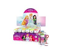 36x Disney Princess Bubble Tubes with Wand 60ml | Bulk Party Bubble Toys for Kids | Large Pack Party Bag Fillers, School Rewards, Lucky Dip Prizes & Outdoor Activity Toys Age 3+