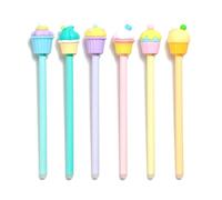 36x Erasable Pen with PVC Topper - Cupcake Stationery