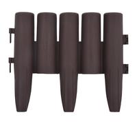 Lawn Edgings 36 pcs Brown 10 m PP