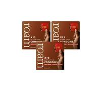 36x MediumBrown Condom Regular for Safer Sex & Contraception(3x12 pk) Roam Brown One Size