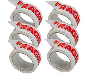 36X TAHA FRAGILE PARCEL PACKING STRONG TAPE 66m x48mm ROLLS PACKAGING FRAGILE SEALING BOX