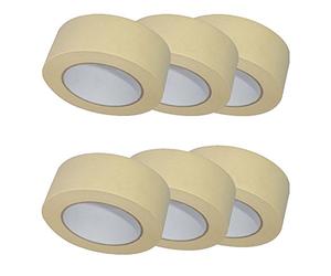 36X TAHA Quality Masking Tape 50mm X 50m Indoor/Outdoor General Purpose Decorating