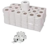 36x White Toilet Tissue Rolls - 2-Ply Quilted & Embossed Jumbo Bathroom Tissue - Soft & Strong PPC Paper - Bubble Wrap Shop
