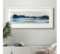 36x16 Inches Panoramic Poster Frame Wooden Wall Mounted Collage Picture Photo Frame with Safety Glass and Hanging Hooks Family Collage Photo Frame 91.4x40.6 White