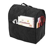 36x23x36cm/14.2x9.1x14.2inch Stand Mixer Cover, Protective Dust Cover for Kitchen Mixers, Anti Dirt Anti Scratches Carry Bag with Top Handle and Pockets for Kitchen Stand Aid Mixer (Black)