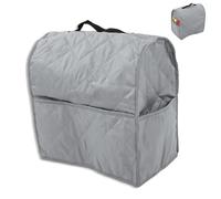 36x23x36cm/14.2x9.1x14.2inch Stand Mixer Cover, Protective Dust Cover for Kitchen Mixers, Anti Dirt Anti Scratches Carry Bag with Top Handle and Pockets for Kitchen Stand Aid Mixer (Grey)