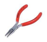 Knipex Flat Nose Pliers for precision mechanics chrome-plated, plastic coated 125 mm 37 13 125