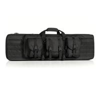 37"/42"/47"/55" Double Rifle Case Soft Bag Backpack, Long Double Tactical Bag, Rifle Bag Gun Backpack with Shoulder Straps and Padded Handle for Outdoor Hunting(Black,42in/108cm)