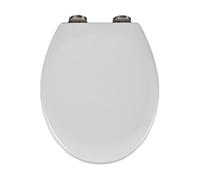 37 * 44cm,Wemune Soft Close Round Toilet Seat, Soft Close Toilet Seats Quick Release, Thickened Durable PP Plastic, Easy-Clean, White