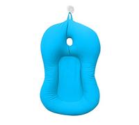 37 * 57cm Newborn Bath Cushions, Floating Soft Baby Bath Support Cushions Foldable Newborn Bath Cushions Baby Shower Gifts for 0-6 Month Babies (Blue)