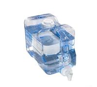 37 5L Water Dispenser Made of Plastic with Faucet, Slim Design Fits Refrigerator, Easy to Carry and Serve Drinks with Handle (5.7L)