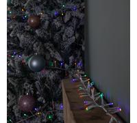 37.5m 1500 LED TreeBrights Christmas String Lights with Timer in Multi-Coloured on Clear Cable