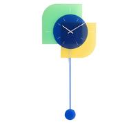 37.9 Inch 3D Number Modern Wall Clock,Bright Colorful Dial,Non Ticking Silent Quartz Battery Operated Wall Clocks,Easy to Read Simple Style Decor Clock for Bedroom,Kitchen (PINK)
