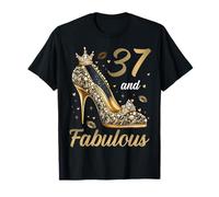 37 And Fabulous 37 Years Old High Heels 37th Birthday T-Shirt