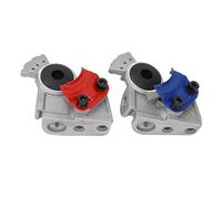 37 Degree Gladhand Set Red Blue Trailer Brake Air Hose Coupling Connector, Metal Glad Hands for Semi Trailers and Trucks, Emergency Service Air Brake Fitting with 37° Angle Mount