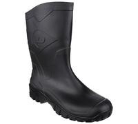 (37 EUR, Black) Dunlop Dee Calf K580011 Mens Wellington Boots
