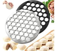 37-Hole Dumpling Maker Press, Quick Dumpling Mould for Ravioli Pelmeni，E | Make 37 Dumplings at Once with Aluminum Alloy Mold, Easy Homemade Dumpling and Pasta Making Tool for Kitchen Use