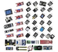 37-in-1 Sensor Kit for Arduino with 5 V Power Supply Electronic Kit with 37 Sensors and Plastic Box for Arduino Starter Set for Robots and for iot Projects 37-Piece Kit with Temperature and