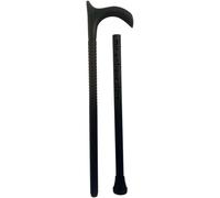 37 Inch Solid Aluminum Tactical Walking Cane Stick, Heavy Duty Walking Stick with V-Curved Ergonomic Handle, Strong & Safe Mobility Support Cane for Men & Women