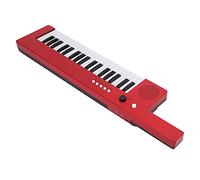 37 Key Keyboard Piano with Microphone ,Slimline and Super compact Portable Guitar Electronic Organ Mini Keytar Beginners Education Musical Instrument(BF 3755 red)
