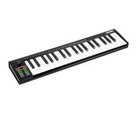 37-Key MIDI Keyboard, USB MIDI Controller, ABS Keyboard with DAW Integration, 8 Battery Pads, 8 Knobs and OLED Display, Perfect for Music Production