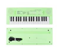 37 Keys Electronic Keyboard Piano Digital Music Key Board With Microphone Musical Enlightenment Yellow And Green (Color : Green)