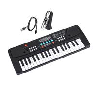 37 Keys USB Electronic Piano With Microphone Black Digital Music Electronic Keyboard Piano Musical Instrument Portable Electronic Keyboards