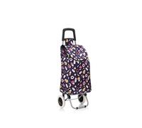 37 Litre Folding Large Lightweight Shopping Trolley, Hard Wearing & Foldaway for Easy Storage, Large Shopping Trolley on 2 Wheels Shopping Cart