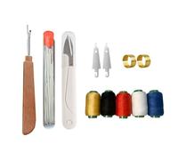 37 Pcs Hand Sewing Needle Set, Complete Sewing Kit with Big Eye Needles, Small Scissors, Thread, Needle Threader, Thimble and Thread Ripper Tools for Sewing and Craft Projects