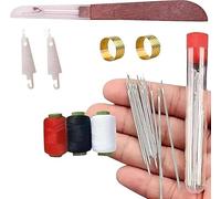 37 Pcs Sewing Tool Set, Needles Thread Hand Repair Tools, Multi-Purpose Needle and Thread Kit, Portable DIY Hand Made Craft Set, Sewing Working Kit for Beginners, Sew Supplies Gifts