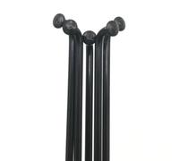 37 Pieces A Lot 12G 2.6 Mm J-bend Round Body ED Black Color Electric Bike Wheel Spokes For High Speed BLDC Geared Motor(160mm)