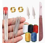 37 Pieces Sewing Tool Set, Needles Thread Hand Repair Tools, Portable DIY Hand Made Craft Sets, Sewing Kit for Beginner, Mom and Grandma