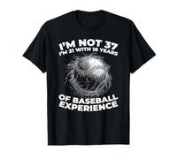 37 Years Old Baseballer Baseball Player Sport 37th Birthday T-Shirt