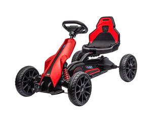 370-288V70RD HOMCOM Electric Go Kart for Kids, 12V Battery Powered Drift Kart with Dual Speed, Forward and Reverse, Safety Belt for Boys and Girls, Ages 3-8 Years, Red