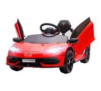HOMCOM Lamborghini Aventador Licensed 12V Kids Electric Ride On Car - Red | TJ Hughes