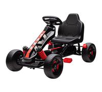 AIYAPLAY Pedal Go Kart with Automatic Clutch - for Ages 3-6 Years - Red | TJ Hughes