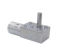 370 DC 6/12/24V Worm Turbo Geared electronic starter Metal Low Speed High Torque Gear electronic starter Self Locking Gearbox Reducer electronic starter(66 RPM,6V)