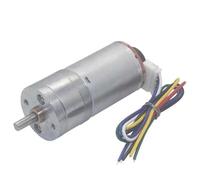 370 DC 6V 12V 24V Gear Motor Encoder 12-1360RPM Electric Micro Metal Gear Reduction Motor High Torque Low Speed Motor Gearbox(24V,12 RPM)