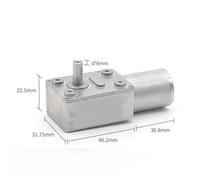 370 electric worm geaered reduction motor 6v 12v 24v right angle corner gear reducer reductor self-locking reversed RC grill(Motor and bracket,10R_12V)