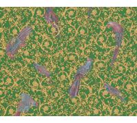 370533 - Versace 4 Parrots Purple Green Gold Multicoloured AS Creation Wallpaper