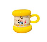 370ml/12.5oz ceramic cartoon bear animal mug home fresh personalized drinking utensils-Panda Yellow