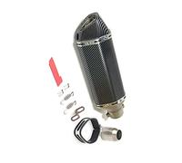 370mm Exhaust Silencer 51mm Universal Motorcycle For Kawasaki For Yamaha ZX25R R1 R3 ER6N Tmax500 Motobike Racing Muffler For Ninja400 For Ninja250