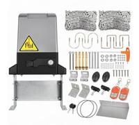 370W Automatic Sliding Gate Opener Kit (0-1,500lbs), Chain Drive Sliding Gate Motor for Heavy Duty Sliding Gate 20ft with 2 Remotes Without