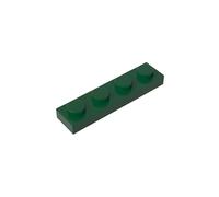 3710 Foundation Plate Plate 1x4 3710 100 Pieces GDS-504 Compatible with Lego Building Blocks Color:Dark Green