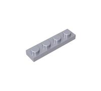 3710 Foundation Plate Plate 1x4 3710 100 Pieces GDS-504 Compatible with Lego Building Blocks Color:Flat Silver