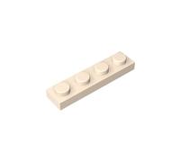 3710 Foundation Plate Plate 1x4 3710 100 Pieces GDS-504 Compatible with Lego Building Blocks Color:White (yellowish)