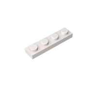 3710 Foundation Plate Plate 1x4 3710 100 Pieces GDS-504 Compatible with Lego Building Blocks Color:White